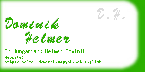 dominik helmer business card